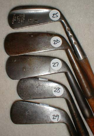 Gifts for the Golfer! Golf Gifts. Wooden Shaft Golf Clubs and Collectibles, Antique Golf Balls and golf collectables.  Hickory Golf Clubs - Great artifacts for interior decorating! Rare coins