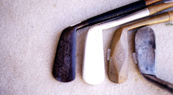 Wooden Shafted Hickory Golf Clubs & Golf Collectibles