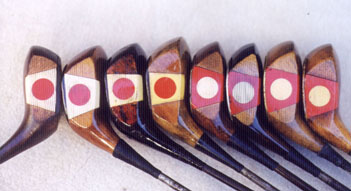 Pretty face woods - wooden shafted golf clubs and collectibles